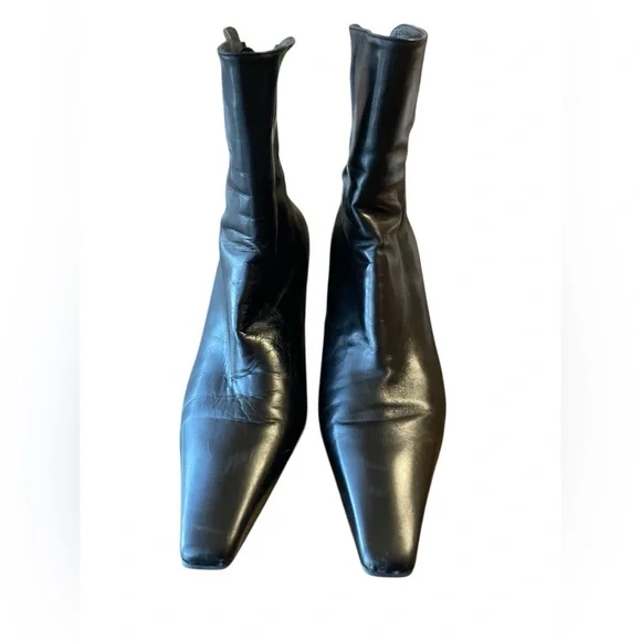 STUART WEITZMAN Elegant Black kitten heel Boots - Picture 3 of 5